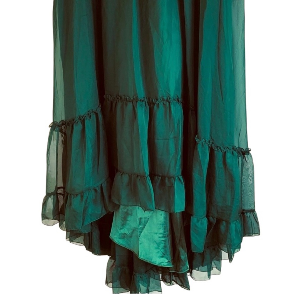 Mac Duggal Dark Green Maxi Dress - Picture 9 of 13